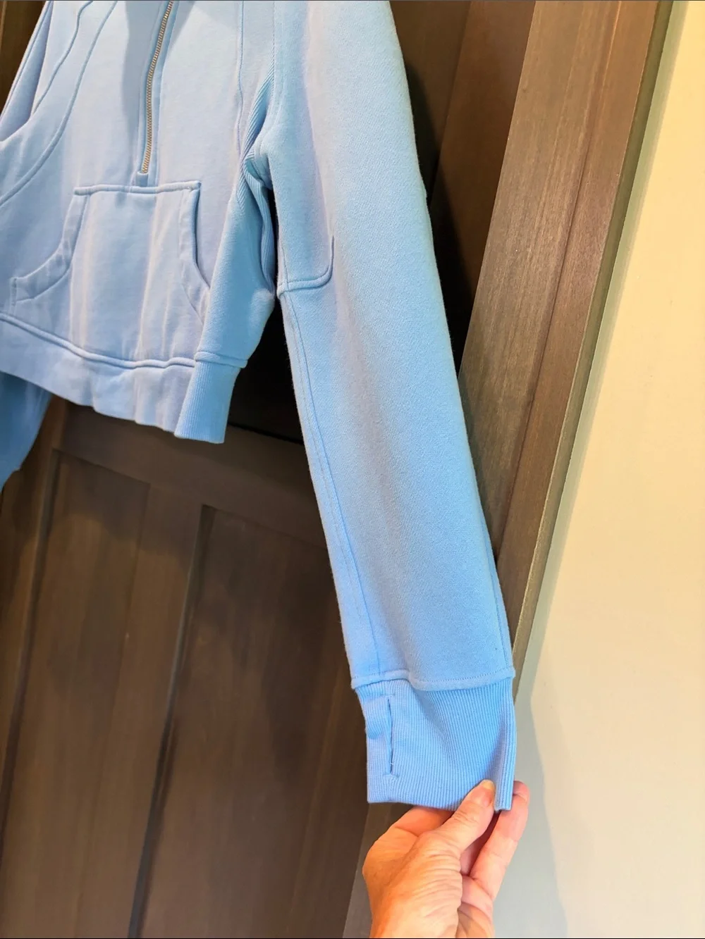Lululemon Athletica oversized Scuba Cropped Half-Zip Pullover